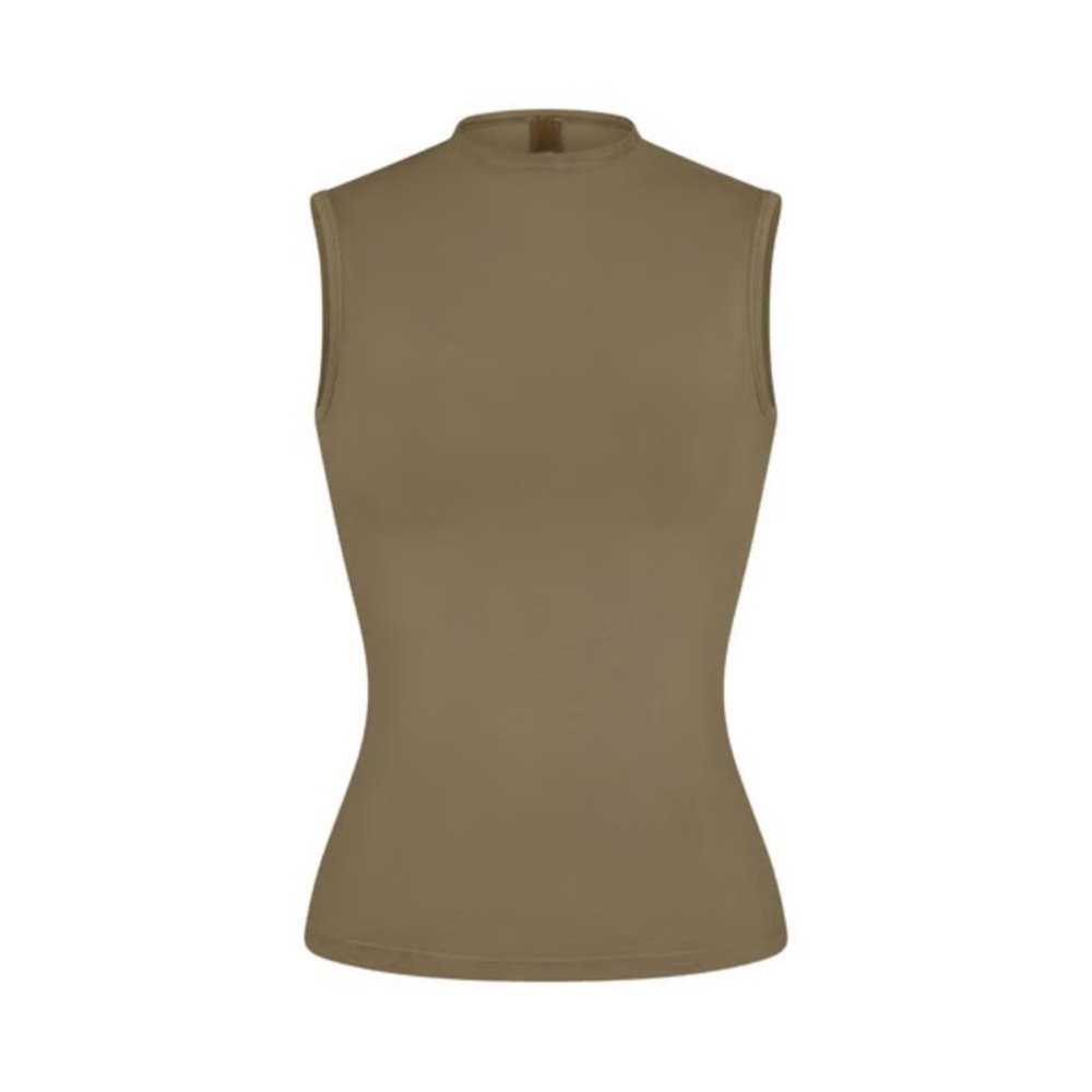 SKIMS G1 Kim Kardashian Women's 3X New Vintage Mock Neck Tank Top ShirtNWT